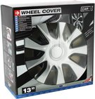 4 enjoliveurs WASHINGTON  silver/black 13"