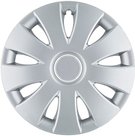 4 enjoliveurs AURA argent avec insert chrome 15"