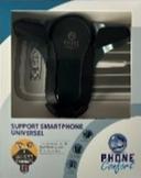 SUPPORT SMARTPHONE FIXATION UNE MAIN GRILLE AERATION  TAILLE MAXI 8,3 CM RDI NOIR