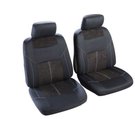 Housses de sièges avant CUSTOMAGIC Trinidad Noir/Piqûres Blanches