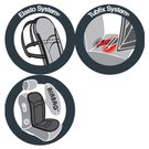 Couvre-siège CUSTOMAGIC Slide Noir Similicuir