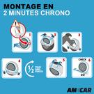 2 Chaussettes à neige AMCAR Textile Taille L