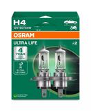 2 ampoules OSRAM ULTRALIFE H4 12V DUOBOX