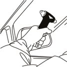 Marteau brise vitres d'urgence noir CARPOINT