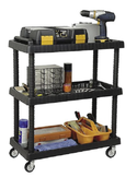 Desserte mobile 3 étagères porte-outils - Charg max 120 kg ARTPLAST