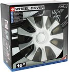 4 enjoliveurs WASHINGTON  silver/black 16"