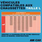 2 Chaussettes à neige AMCAR Textile Taille L