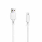 Câble USB SETTY microUSB 3.0 m 2A blanc NOUVEAU