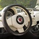 Couvre volant CUSTOMAGIC noir insert carbone