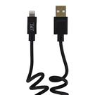 Câble twist USB vers Lightning 1m TNB - noir