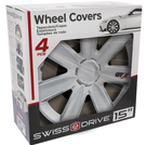 JEU D'ENJOLIVEURS 15'' CARBON SILVER SWISSDRIVE