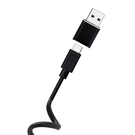 Câble USB-C vers USB-C twist 1m TNB - noir 