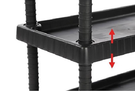 Desserte mobile 3 étagères porte-outils - Charg max 120 kg ARTPLAST