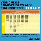 2 Chaussettes à neige AMCAR Textile Taille M