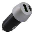 Chargeur allume-cigares haute puissance  TNB 2USB 38W max (USB QC3.0 - 18W + USB-C PD2.0 - 20W) - noir