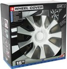 4 enjoliveurs WASHINGTON  silver/black 15"