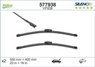 2 Balais d'essuie-glace VALEO Silencio VF938