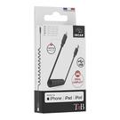 Câble twist USB vers Lightning 1m TNB - noir