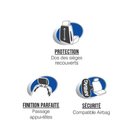 Housses de sièges avant CUSTOMAGIC Callao Noir/Rouge Taille 1