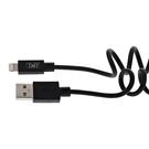 Câble twist USB vers Lightning 1m TNB - noir