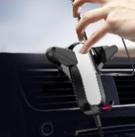 SUPPORT CHARGE INDUCTION FIXATION UNE MAIN GRILLE AERATION  TAILLE MAXI 8,3 CM RDI NOIR