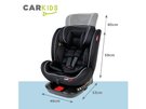 Siège enfant CAR KIDS rotatif 360° Isofix 40-150cm noir ECE R129
