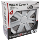 JEU D'ENJOLIVEURS 16'' CARBON SILVER SWISSDRIVE