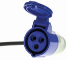Adaptateur femelle CEE17- mâle SCHUKO avec cordon