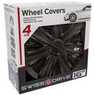 JEU D'ENJOLIVEURS 16'' CARBON BLACK SWISSDRIVE