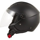 CASQUE 1/2 JET AIKO MOTO NOIR MAT M EOLE