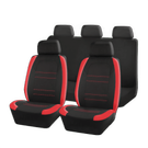 HOUSSES NOE NOIR/ROUGE TU 9 pcs