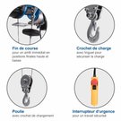 Palan électrique 250 kg SCHEPPACH HRS250