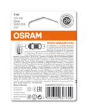 2 Ampoules OSRAM T4W Original 12V