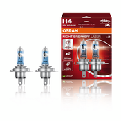 2 Ampoules OSRAM H4 Night Breaker Laser 1 64193Nl-2Hb
