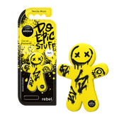 Désodorisant AROMA CAR polymer manny rebel - vanilla noire