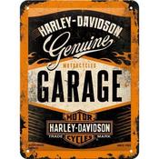 Tin Sign  15Cm X 20Cm NOSTALGIC ART Harley-Davidson Garage