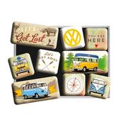 Magnet Set Vw Bulli NOSTALGIC ART Lets Get Lost