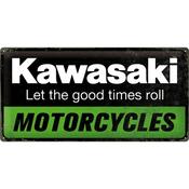 Tin Sign 25 X 50 Cm NOSTALGIC ART Kawasaki Genuine
