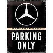 Tin Sign 30 X 40 Cm NOSTALGIC ART Mercedes Parking