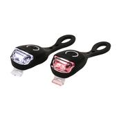 SET D'ECLAIRAGE 2 PCS NOIR SUPER BRILLANT CARPOINT PILE INCLUSE