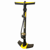 Pompe à pied acier avec manomètre