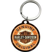Key Chain Round NOSTALGIC ART Harley-Davidson - Genuine Orig