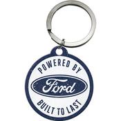 Key Chain Round NOSTALGIC ART  Ford - Built To Last