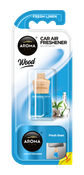 Désodorisant AROMA CAR wood mini fresh linen (linge frais) 4.5ml
