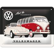 Tin Sign  15Cm X 20Cm NOSTALGIC ART Vw / Meet The Classics