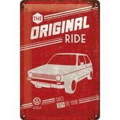Tin Sign 20X30 NOSTALGIC ART Vw Golf / The Original Ride