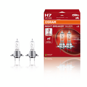 2 Ampoules OSRAM H7 Night Breaker Silver  Duobox
