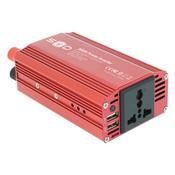 Convertisseur SWISS DRIVE 12V/230V 300W + USB 2.4Ax2 + pinces crocodiles + câble 12V