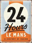 Plaque 30x40cm 24h Le Mans NOSTALGIC ART A century of racing