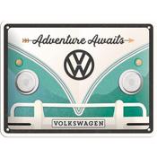 Tin Sign  15Cm X 20Cm NOSTALGIC ART Vw Bulli Adventure